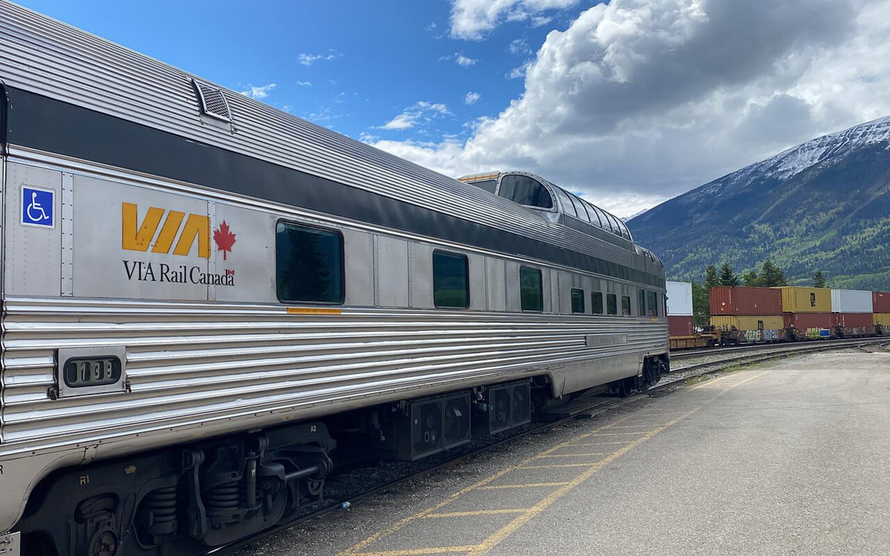 VIA Rail Canada's flagship train, The Canadian