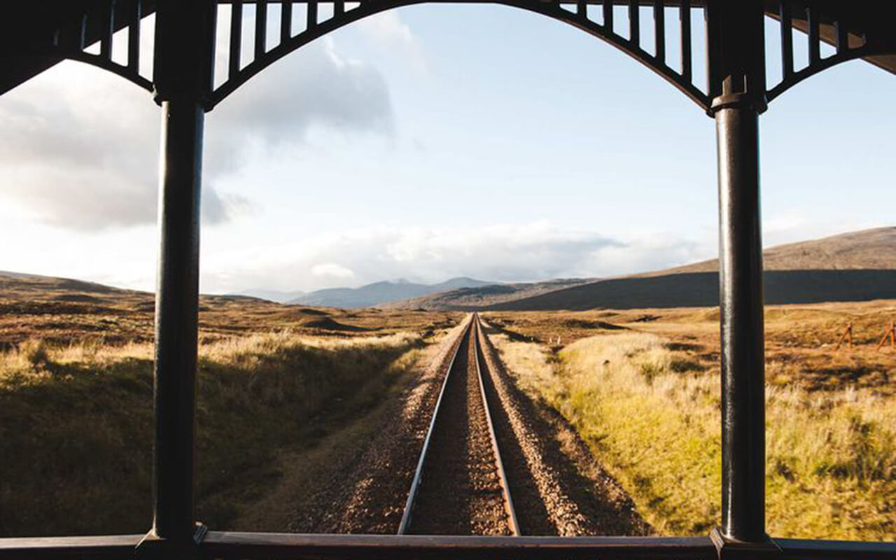 View from the Royal Scotsman train