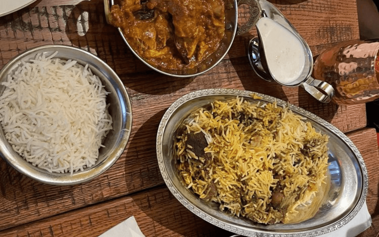 Food at Hyderabadi Zaiqa