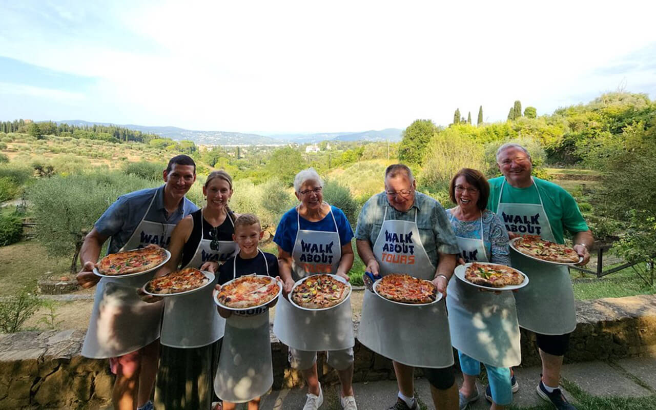 Pizza making in Italy