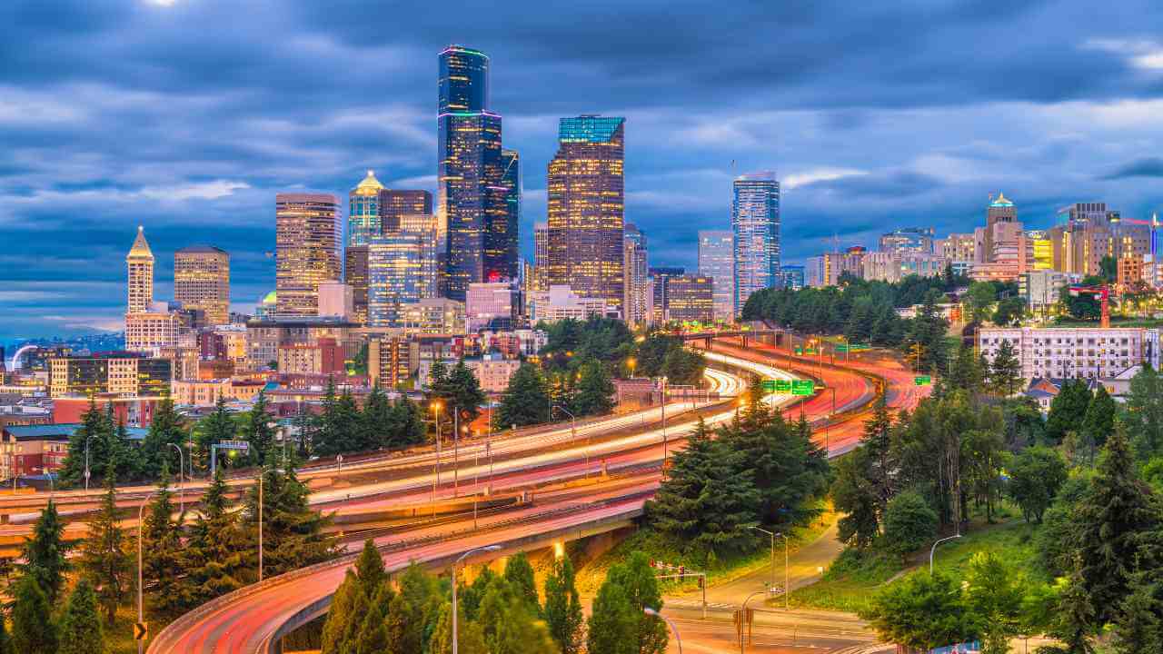 timelapse of seattle, washington, usa - seattle stock videos & royalty-free footage