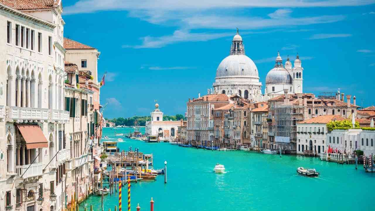 the grand canal in venice, italy