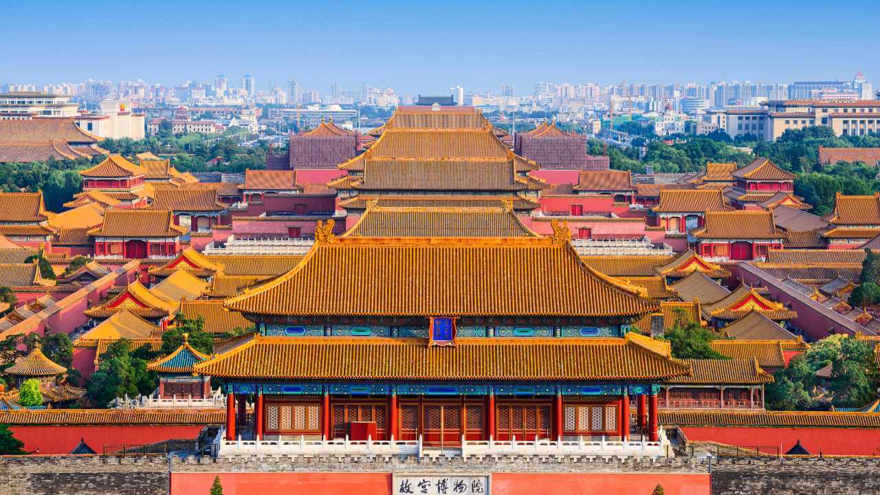 the forbidden city in beijing, china