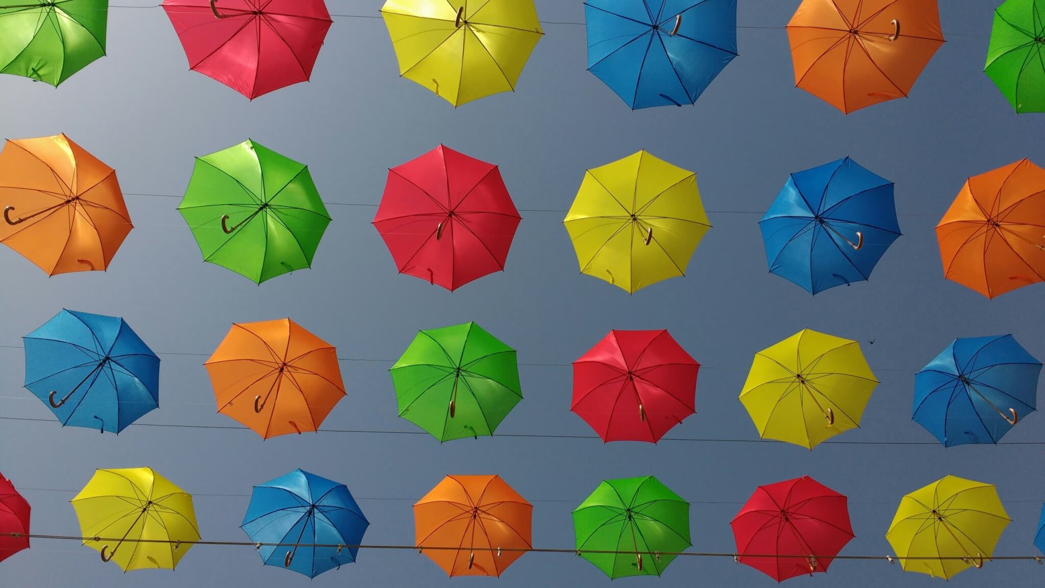 colorful umbrellas