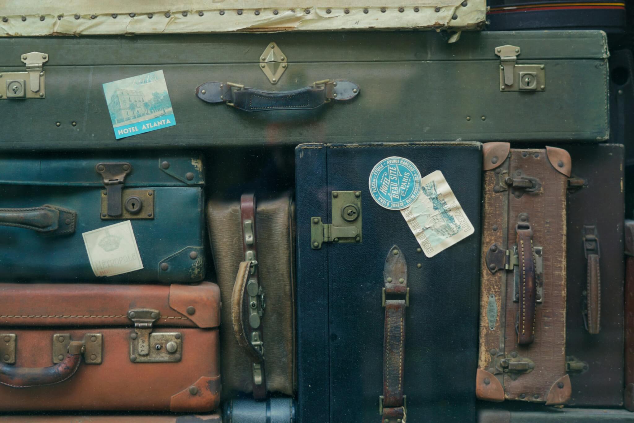 antique luggage