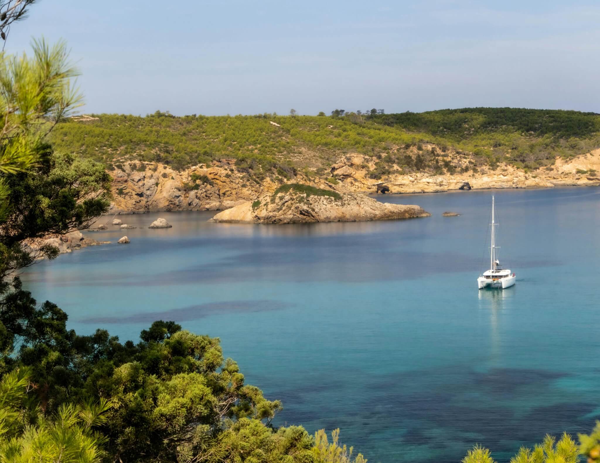 sailboat in ibiza