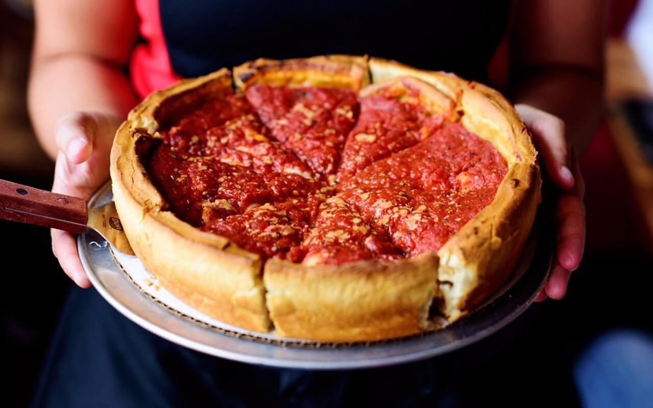 Giordano's pizza in Chicago