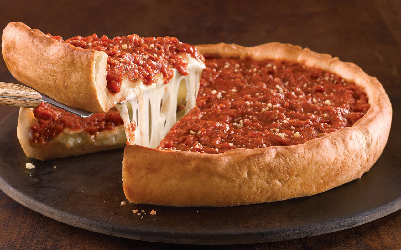 Giordano's Chicago pizza slice