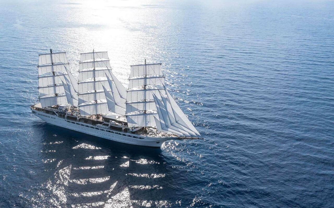 Sea Cloud ship on the water