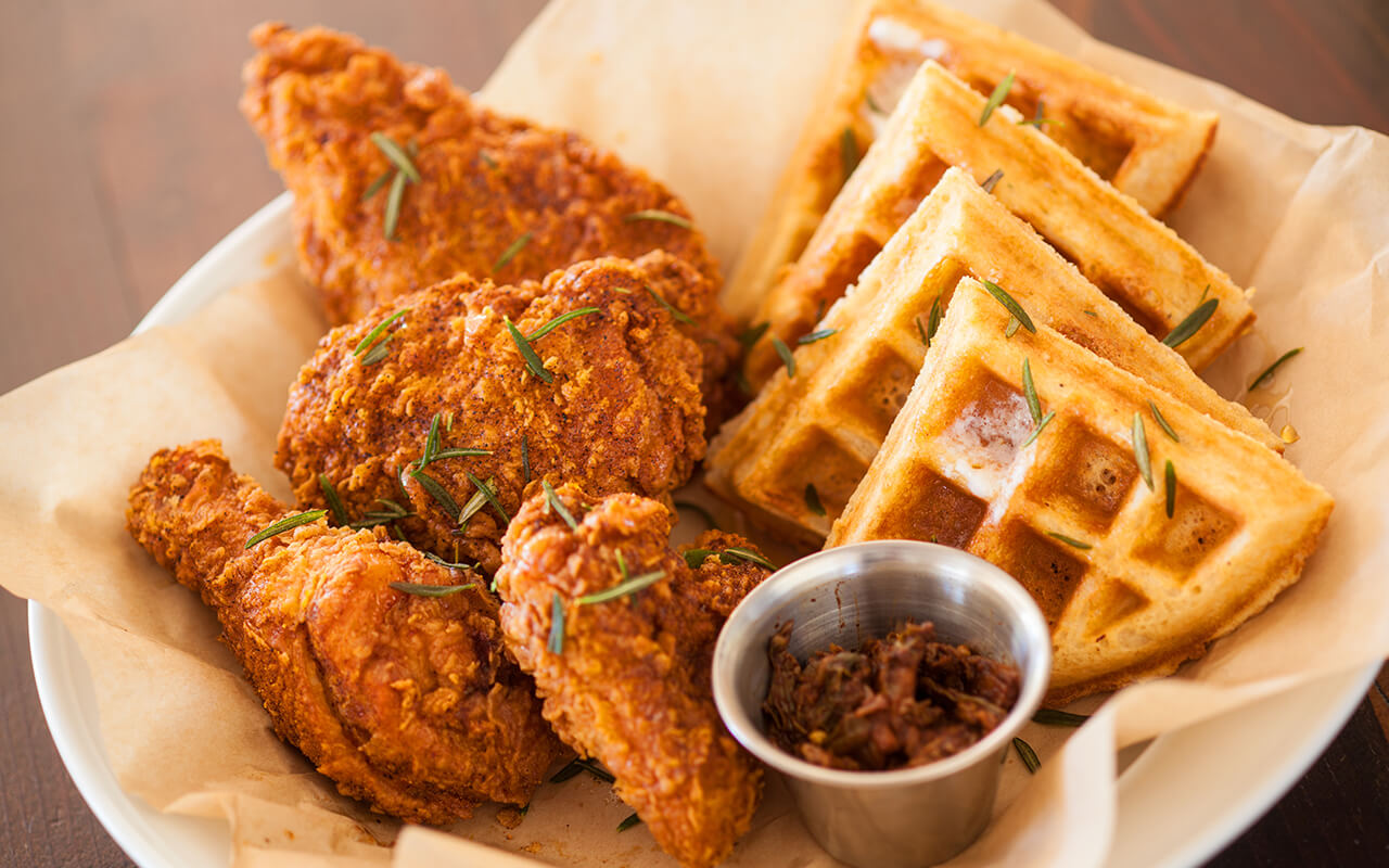 Chicken and waffles 