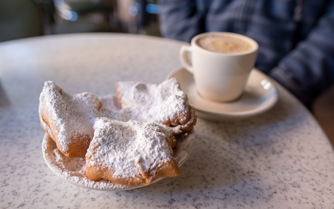 Beignets and espresso 