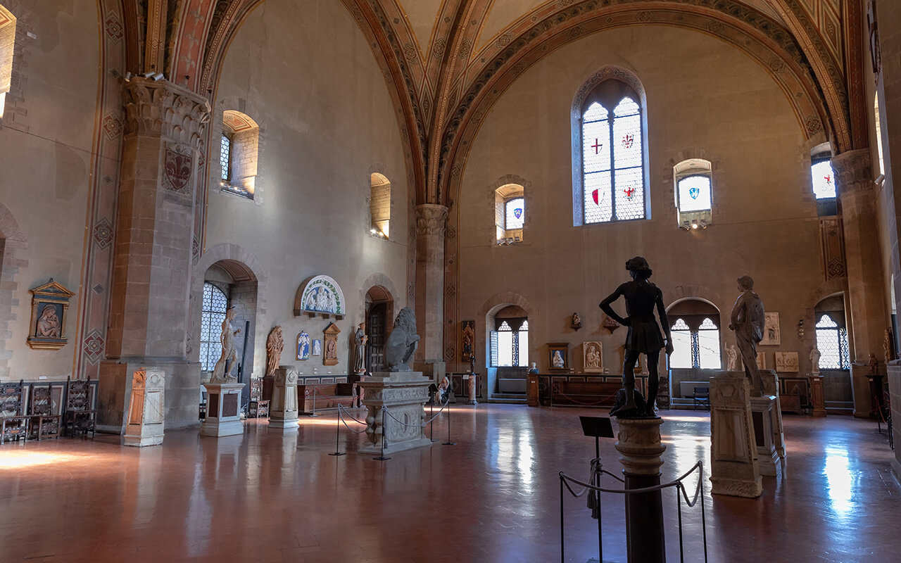 Panoramic view of interior in Bargello