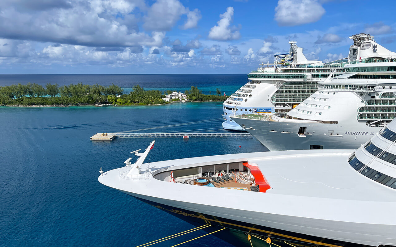 Close-up of Disney Cruise ship