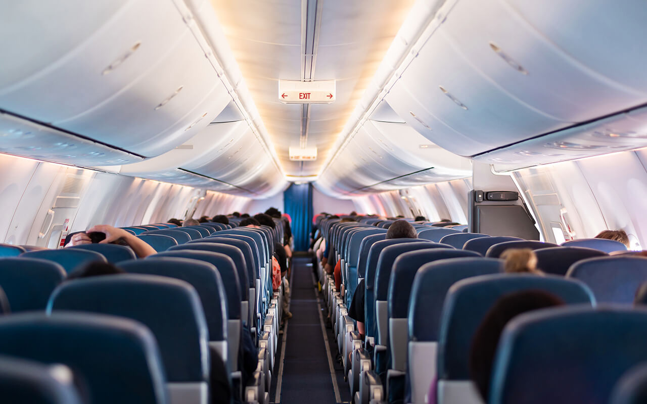 Airplane interior 