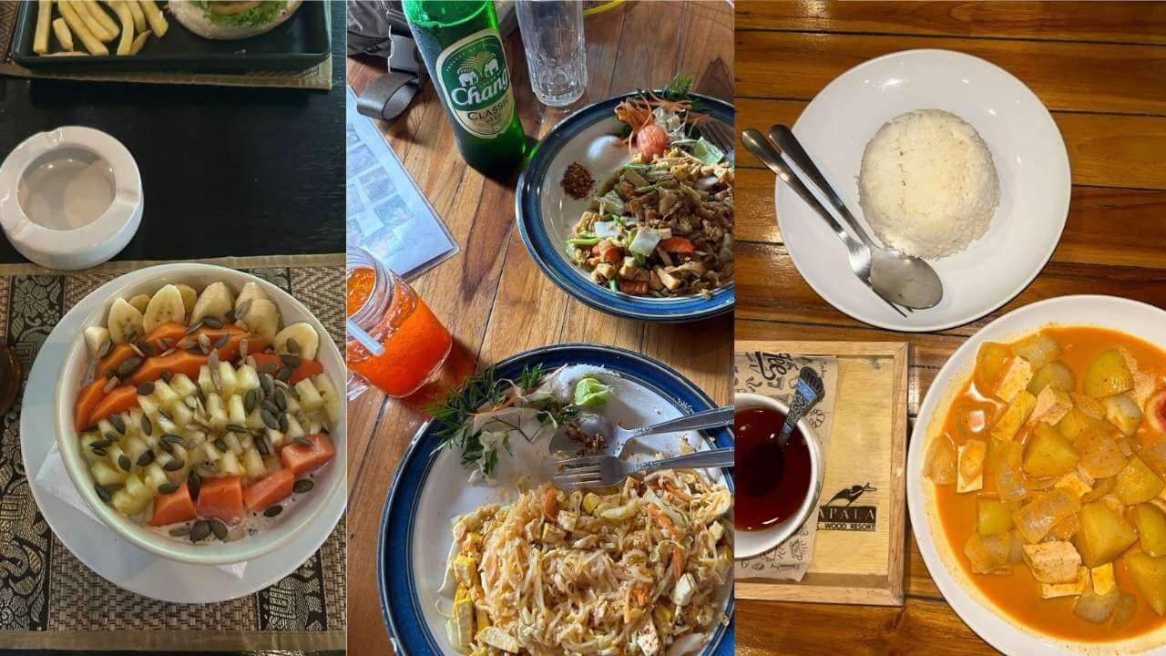 various dishes in thailand