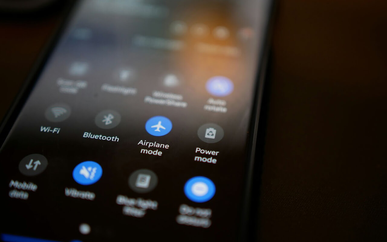 Airplane mode on a phone