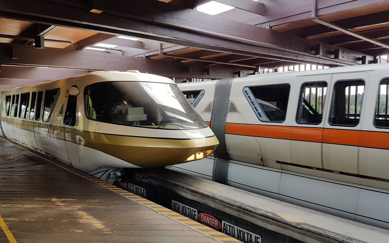 Disney World monorail