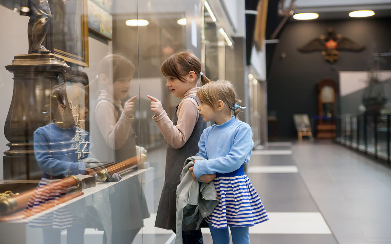 Children in a museum