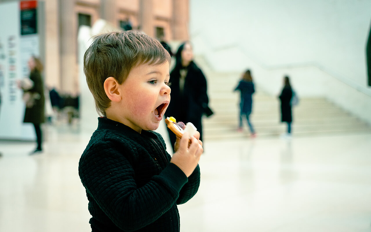 Eating a cookie