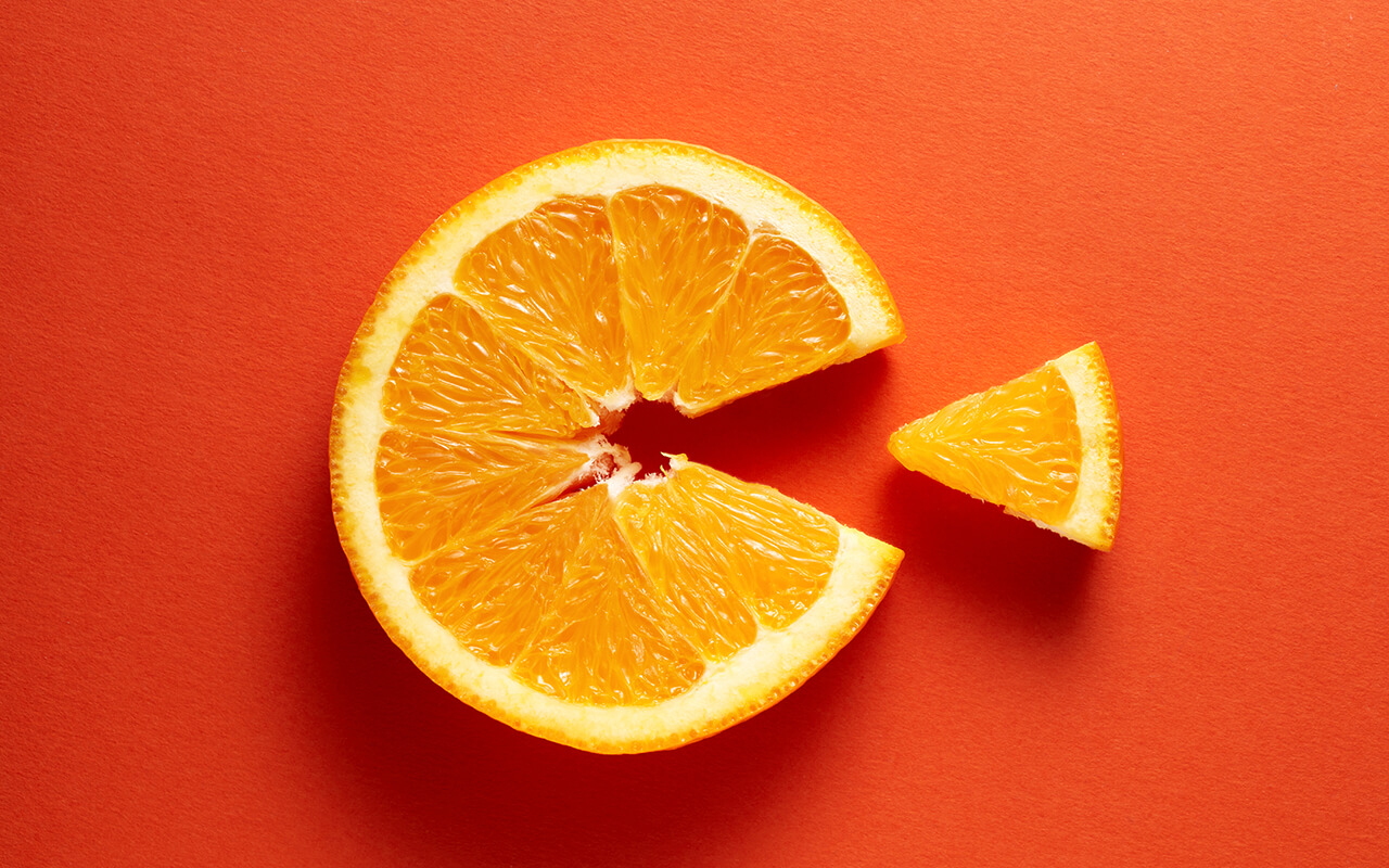 Sliced orange