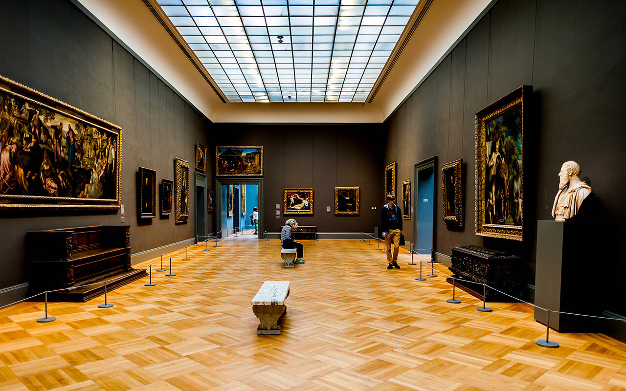 NEW YORK, USA - SEP 25, 2015: European painter's picture gallery in the Metropolitan Museum of Art (the Met), the largest art museum in the United States of America