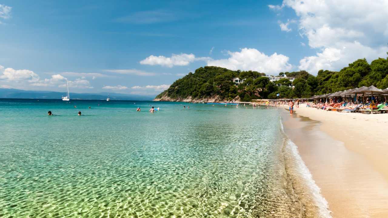 crystal clear beach