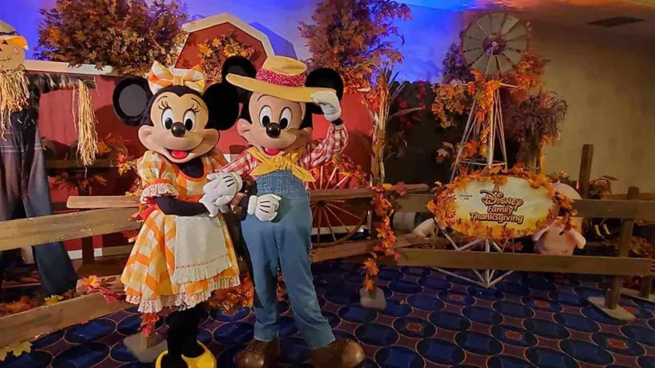 two mickey and minnie mouse characters dressed up for halloween