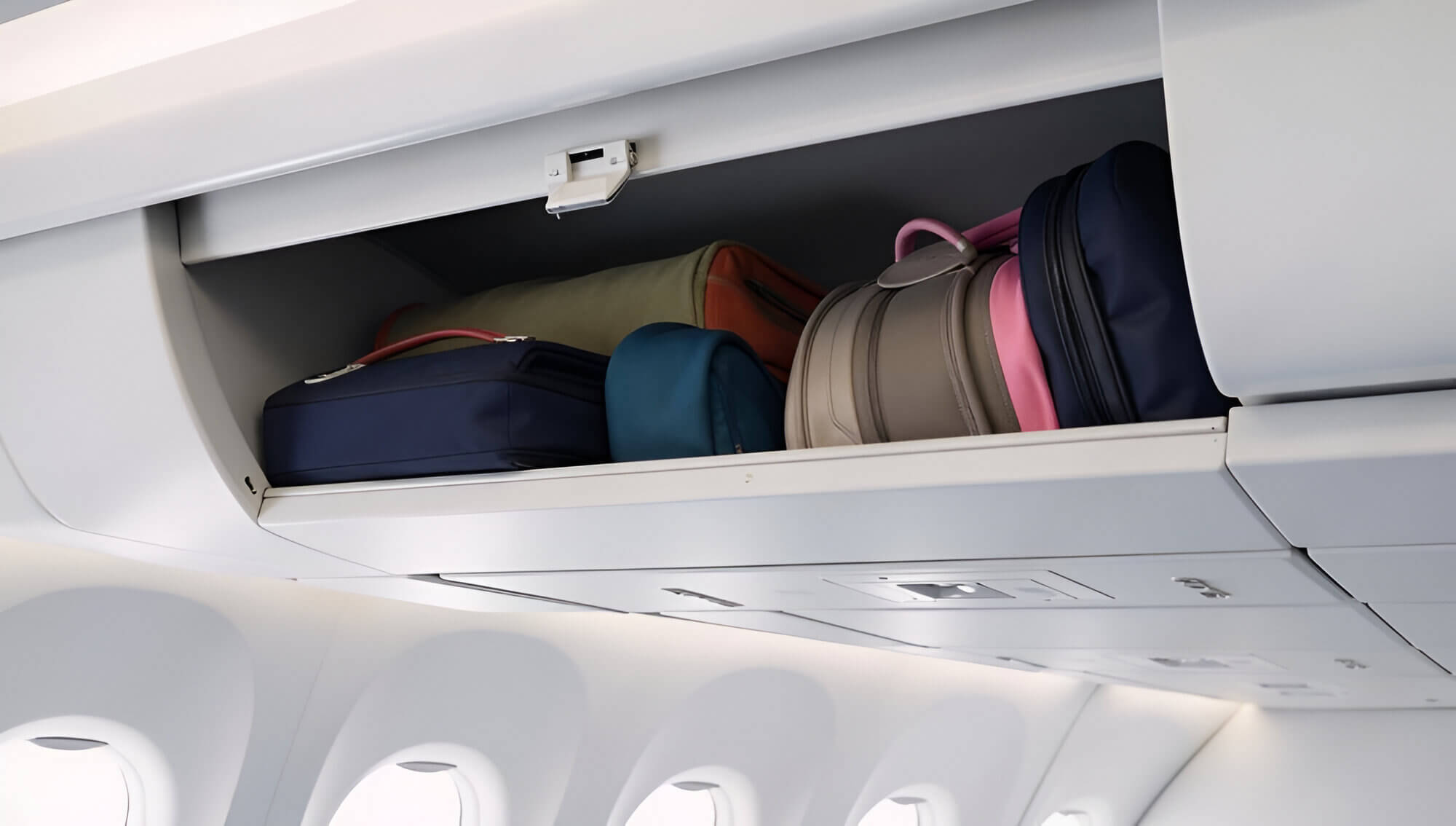 Airplane overhead bin