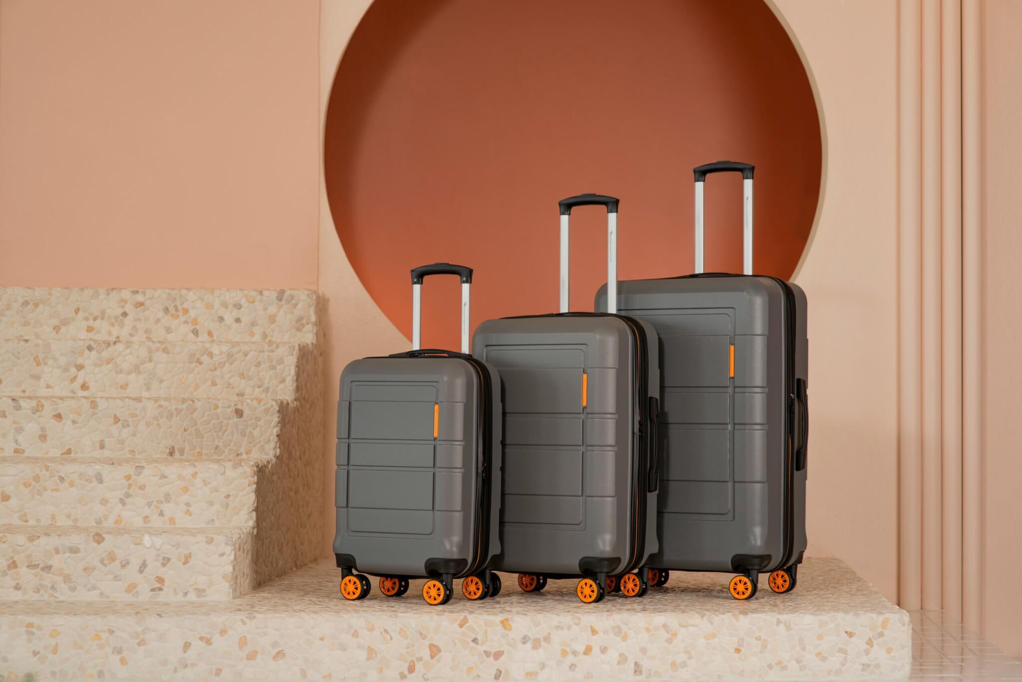 three-piece suitcase set