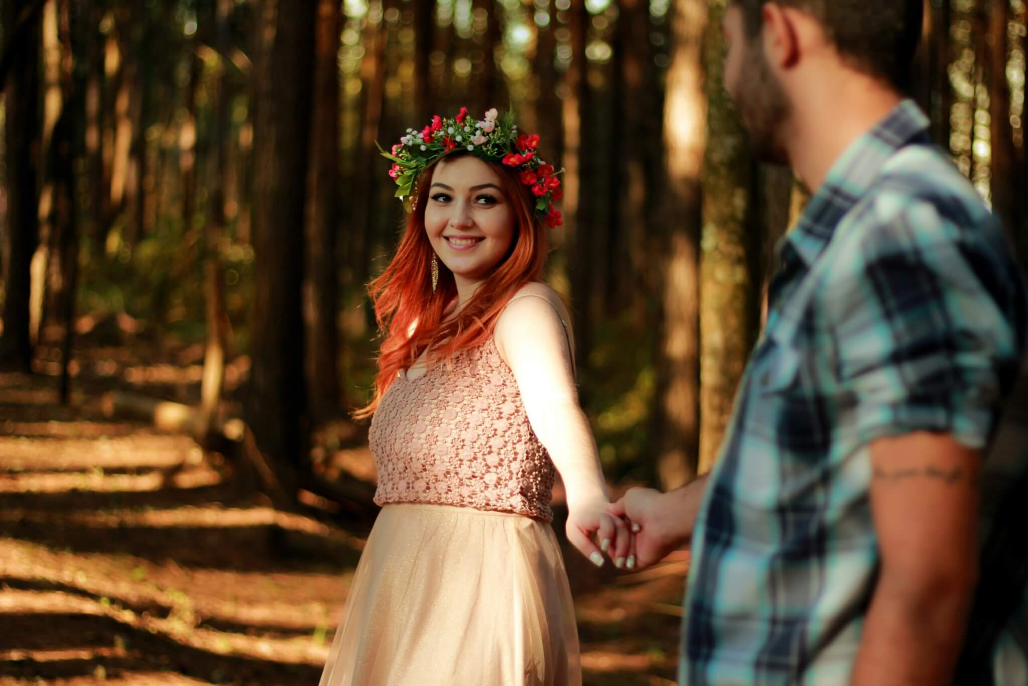 couple holding hands