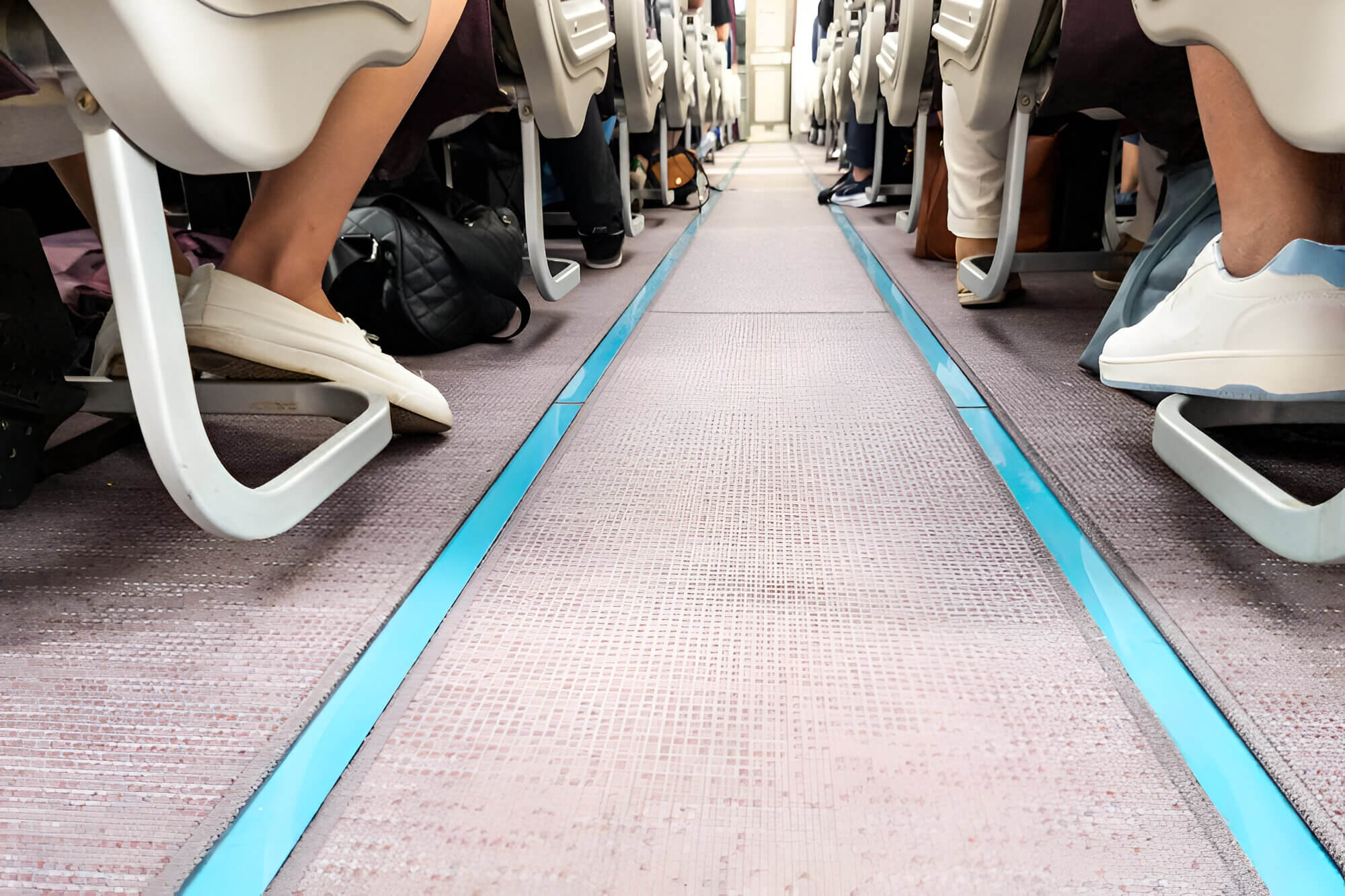 Floor of an airplane