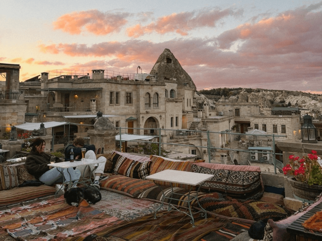 view from a restaurant in turkey