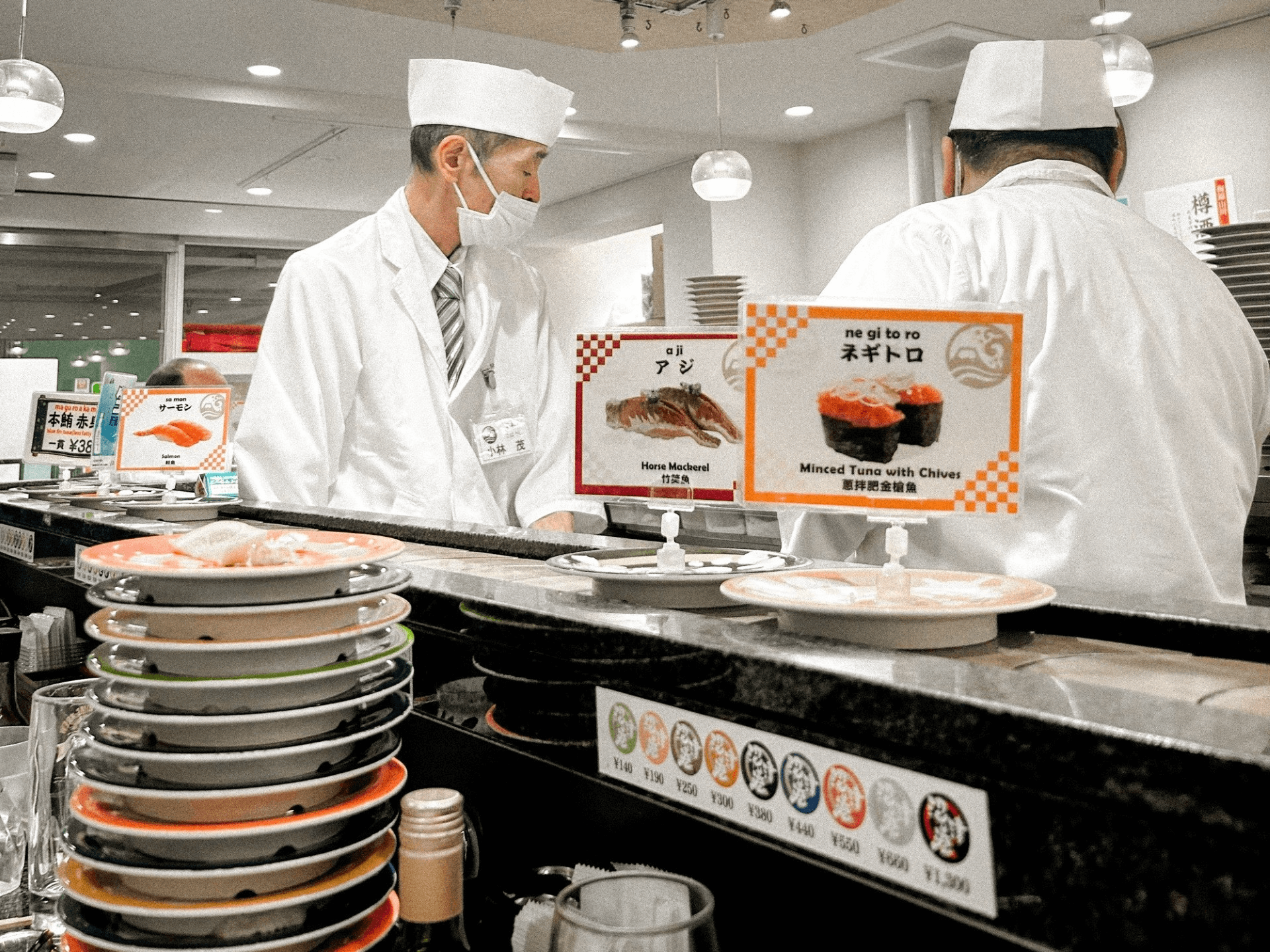 sushi workers in japan