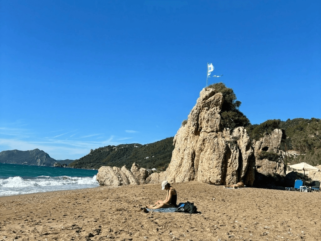 people on the beach