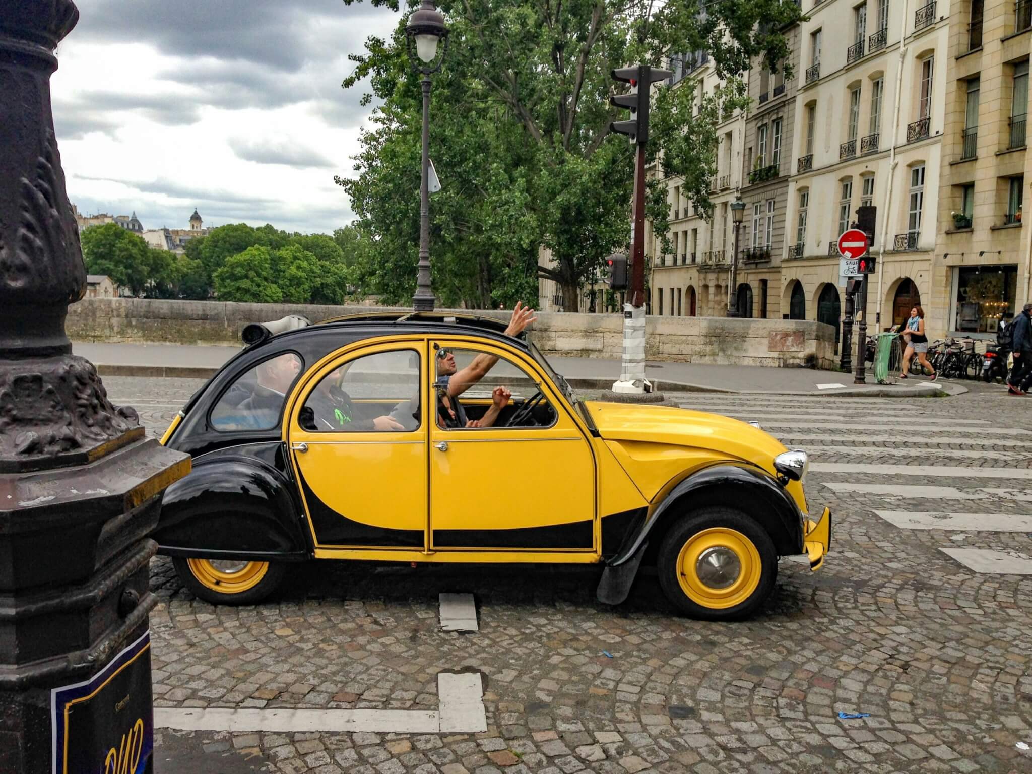 vintage car in paris