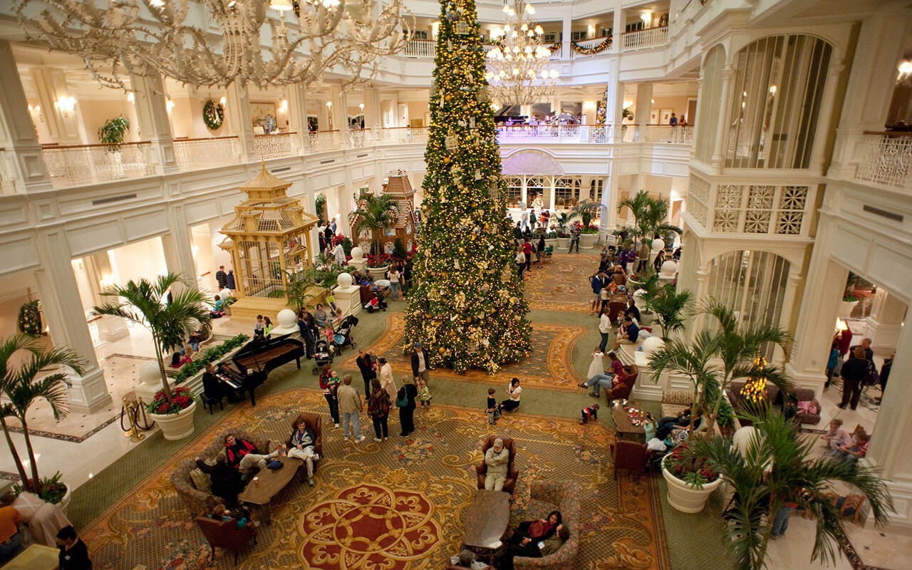 Disney's Grand Floridian Resort during Christmas 