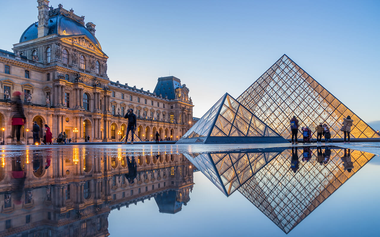 Louvre museum in Paris, France