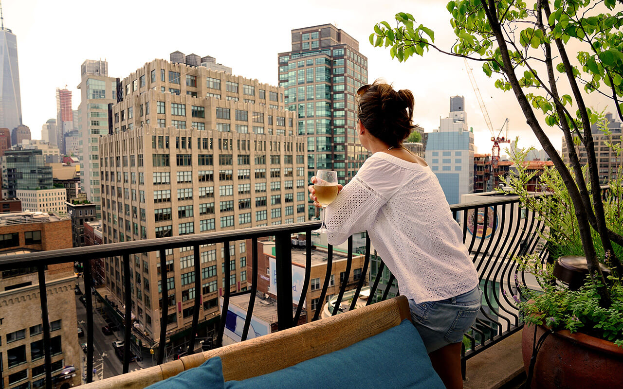 Balcony view in NYC