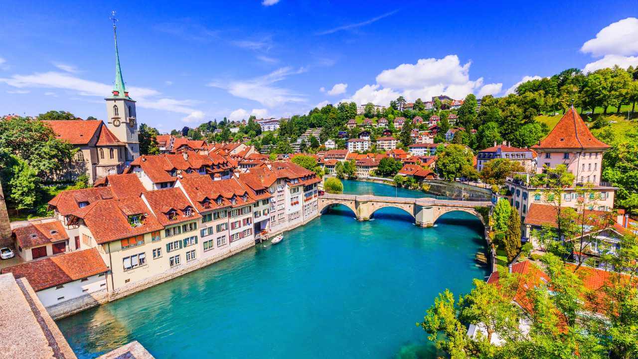 the beautiful city of bern, switzerland