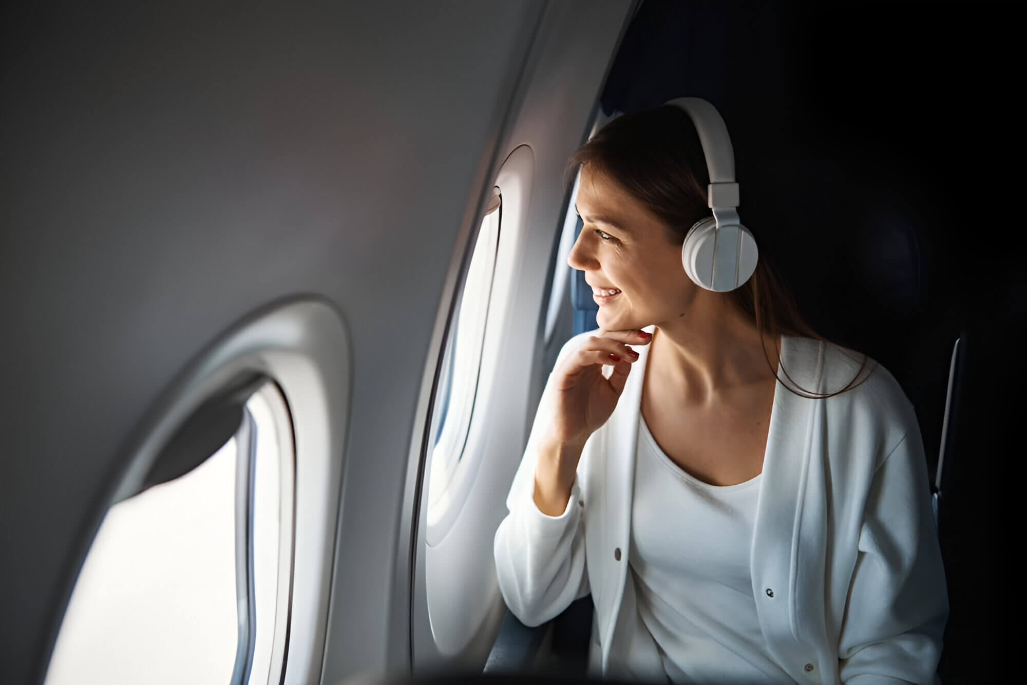 person wearing headphones