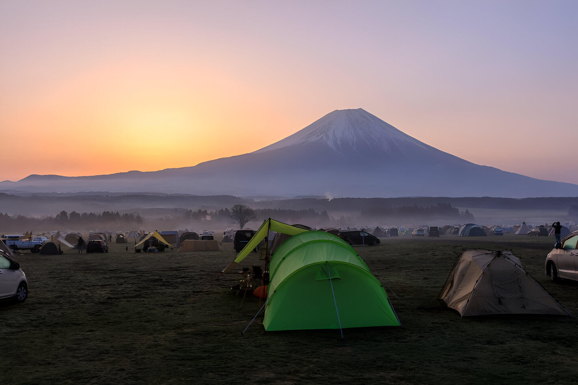 Camping in Japan