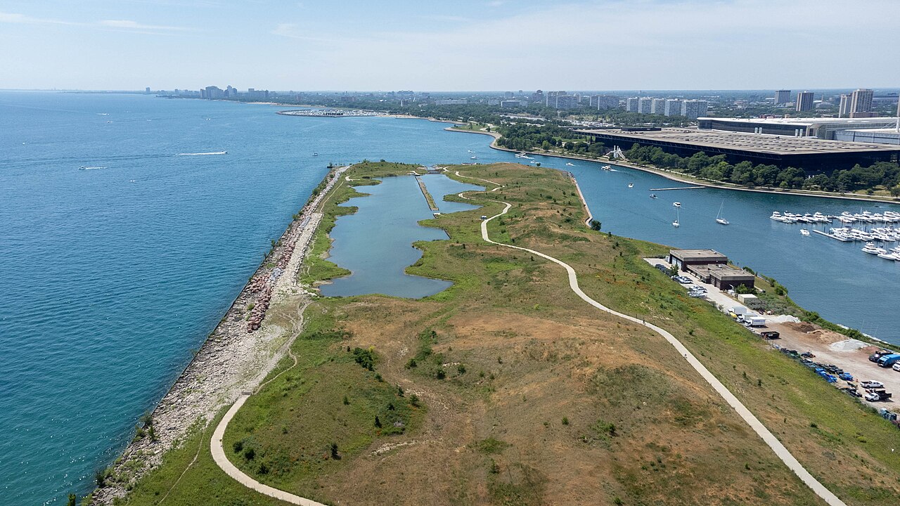 Northerly Island Park in Chicago, Illinois.