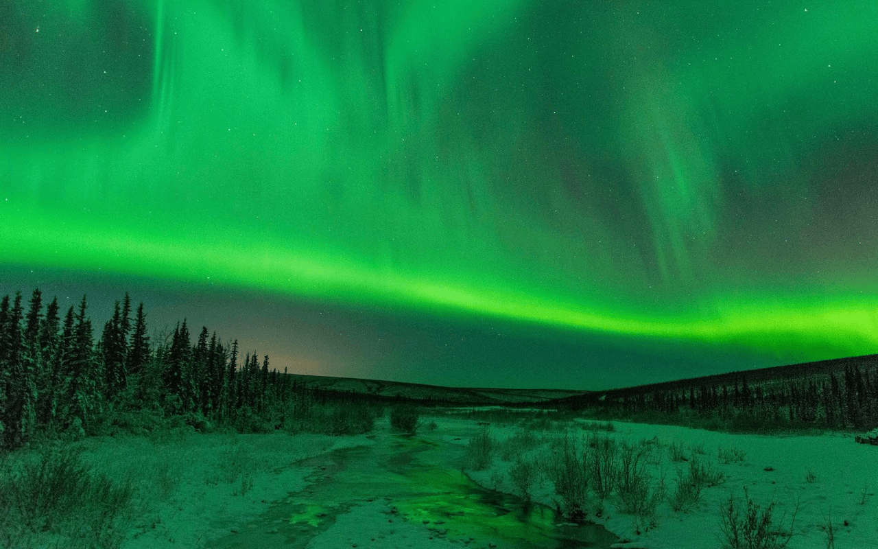green sky