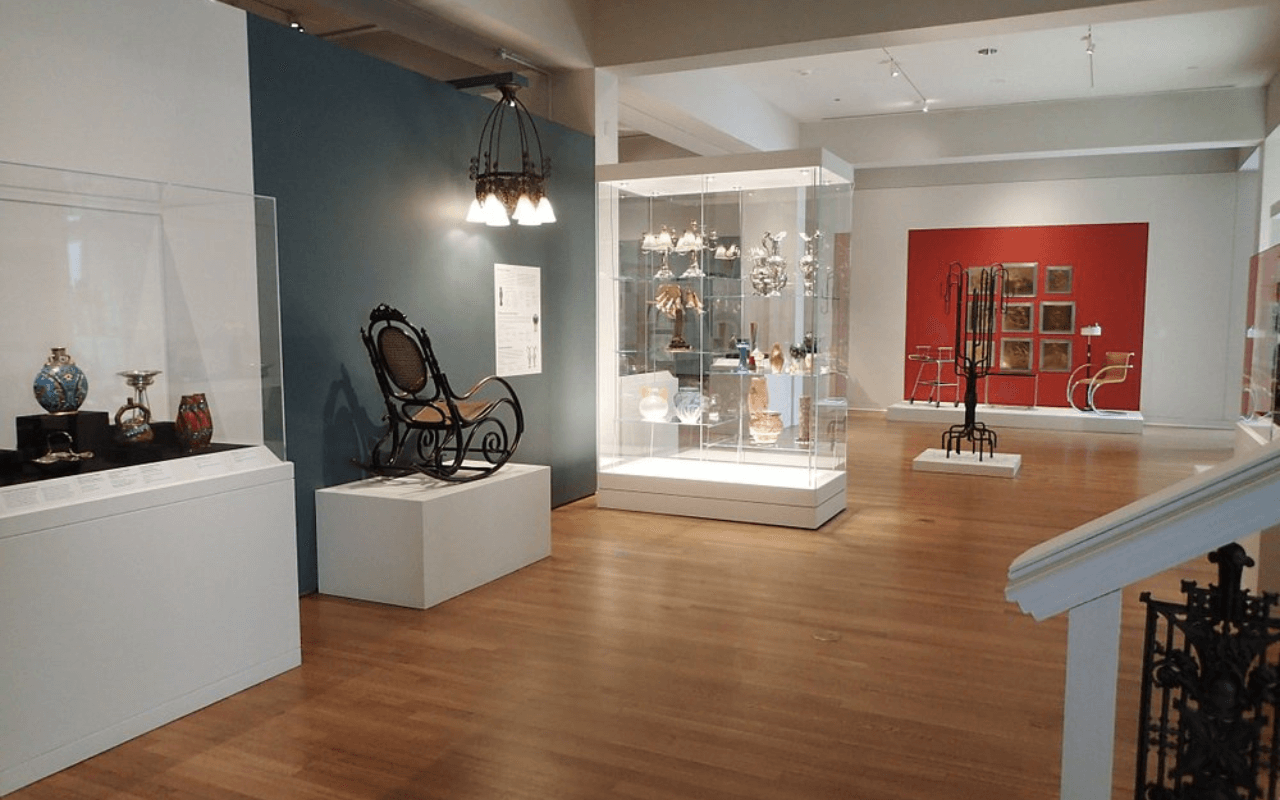 inside an art museum 