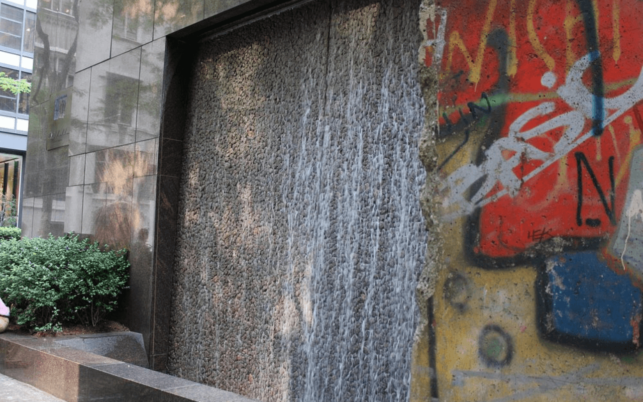 view of the berlin wall