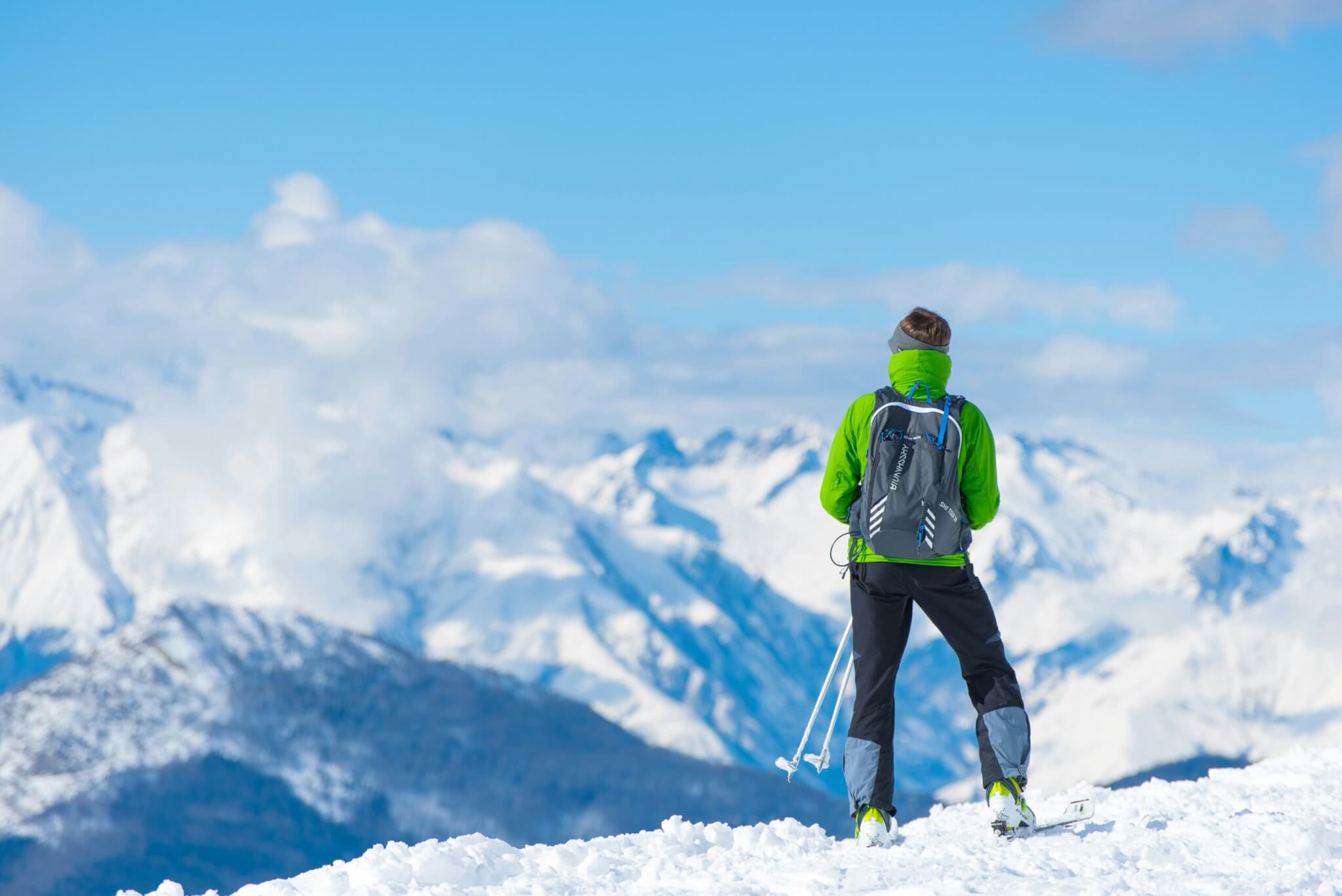 person skiing