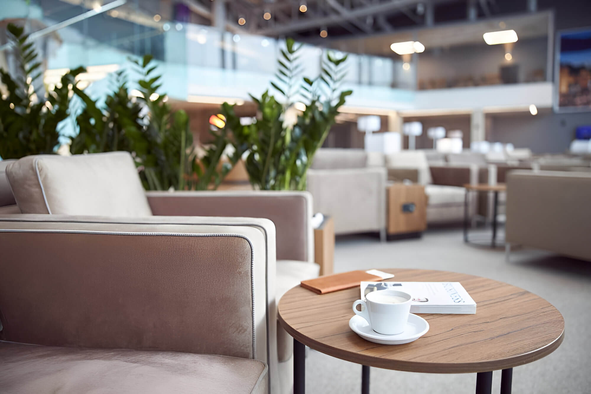 First-Class Lounge in an airport