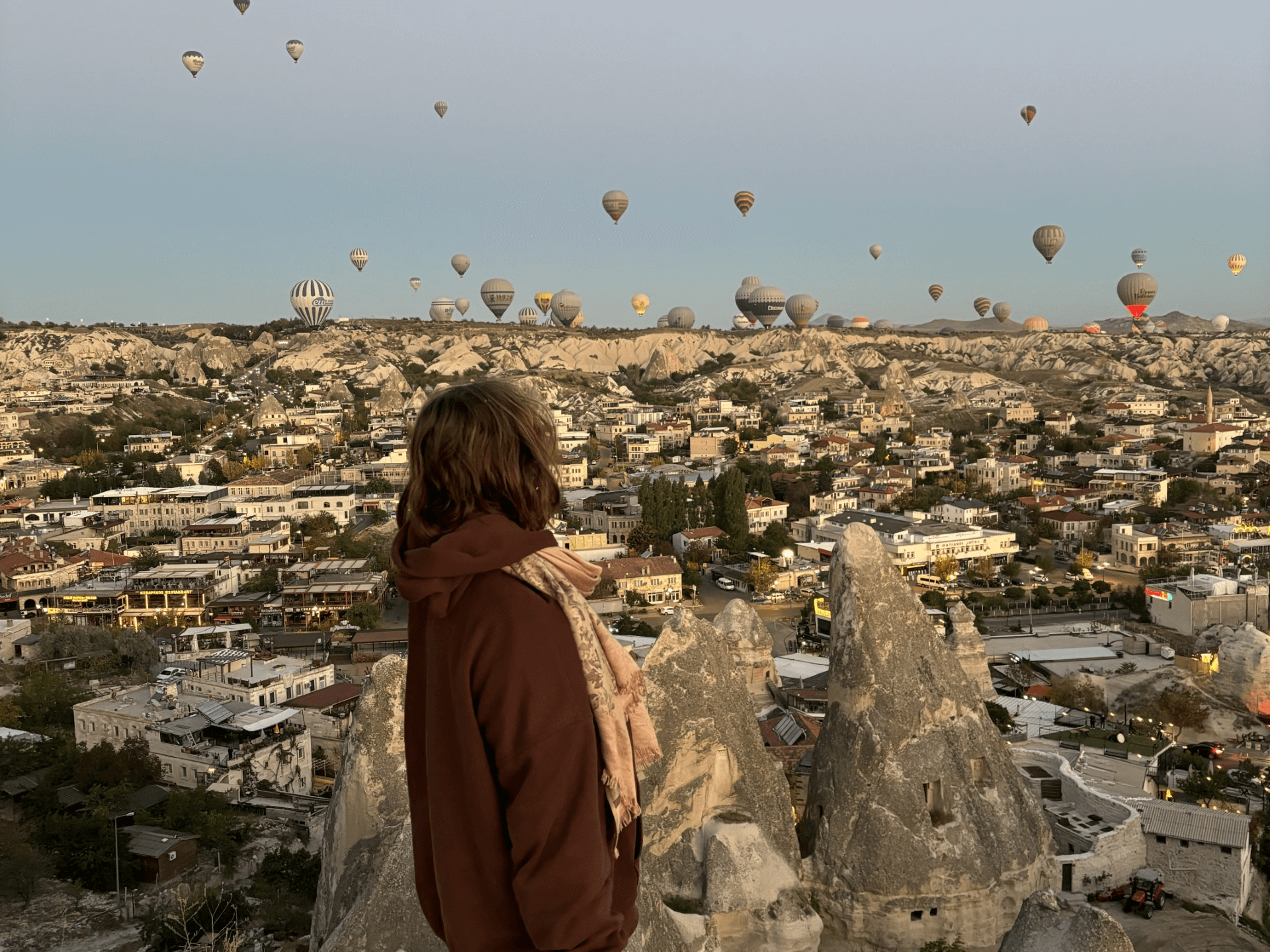 hot air balloons in sky
