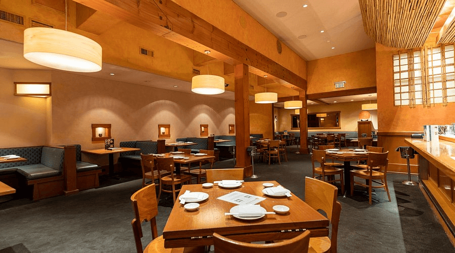inside a sushi restaurant 