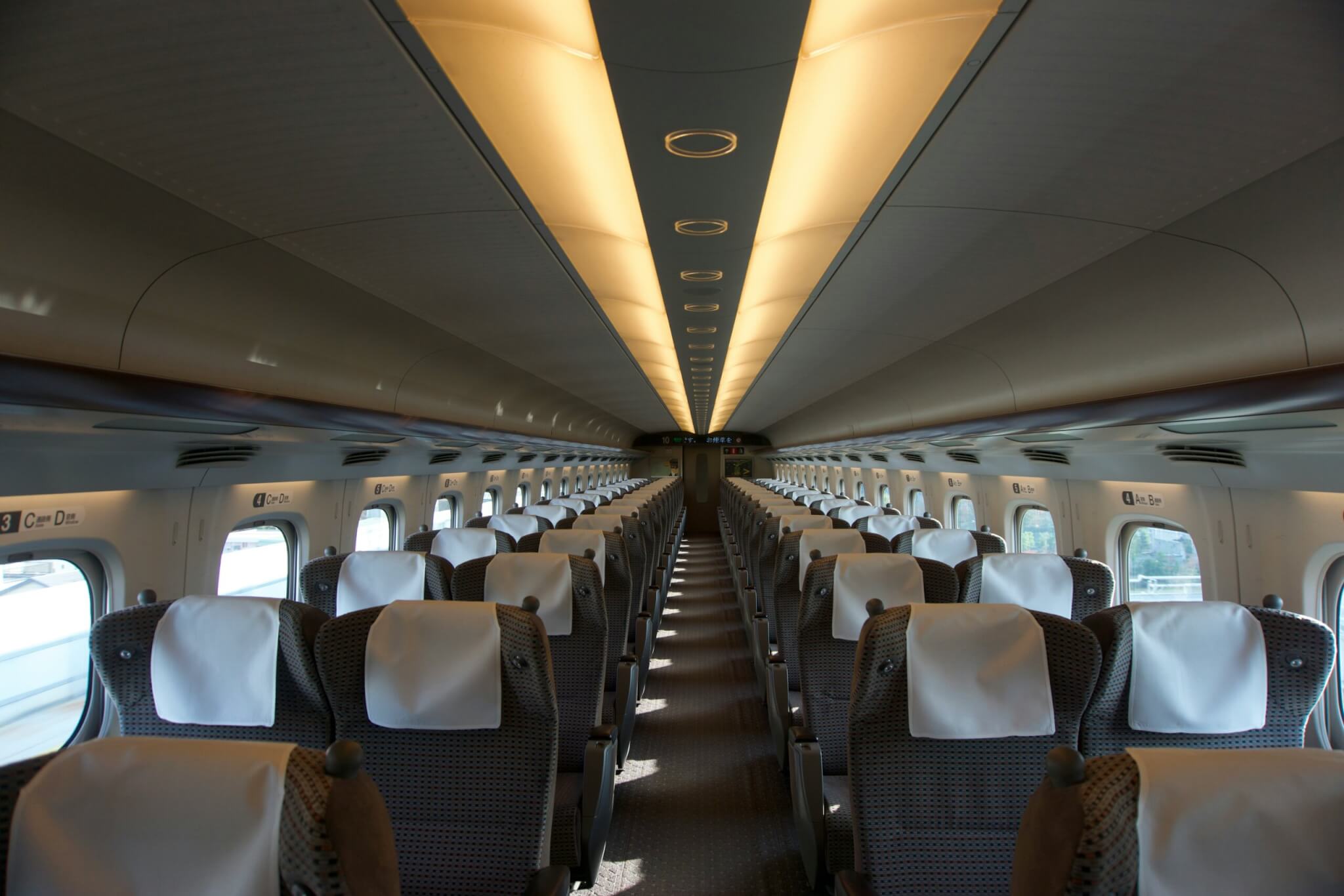 interior of an airplane